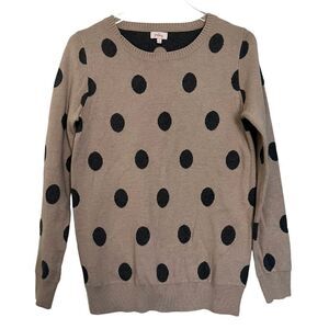 Pixley Wool Blend Polka Dot Pullover Sweater S